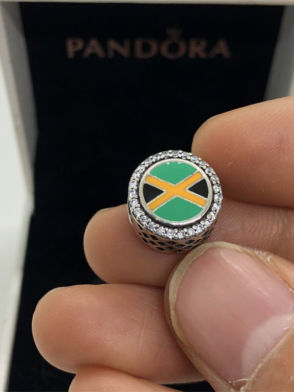 ✨🔥Pandora Jamaica Flag Bead Charm